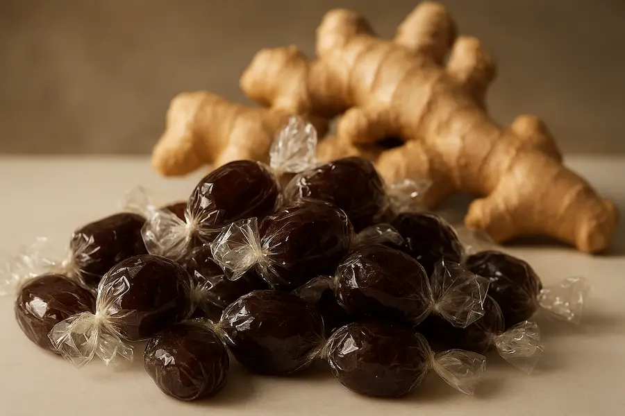 Caramelos de Jengibre con Miel